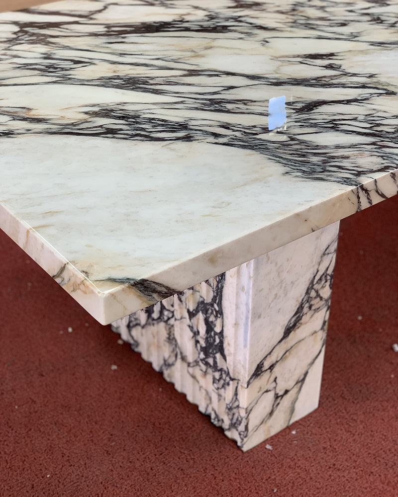 Natural Marble Calacatta Viola Rectangle Dining Table