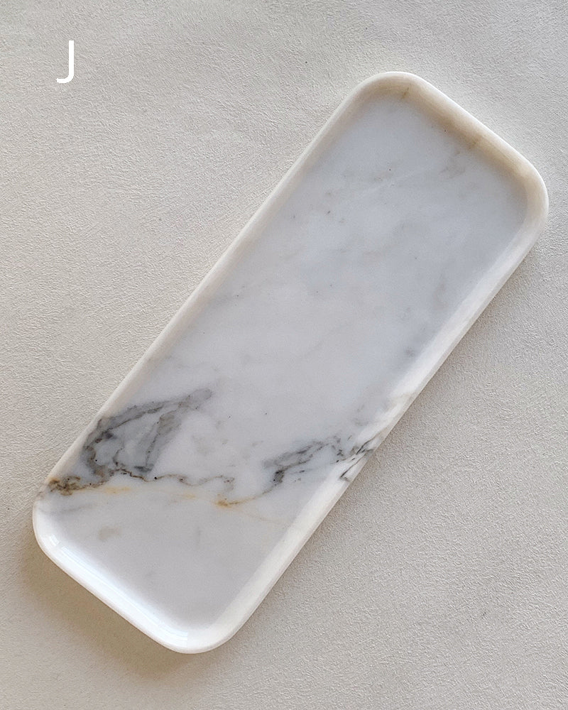 Natural Marble Polished Rectangle Tray
