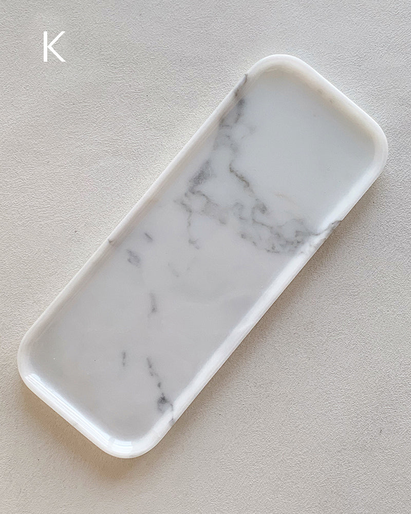 Natural Marble Polished Rectangle Tray
