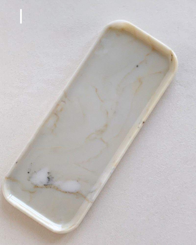 Natural Marble Polished Rectangle Tray