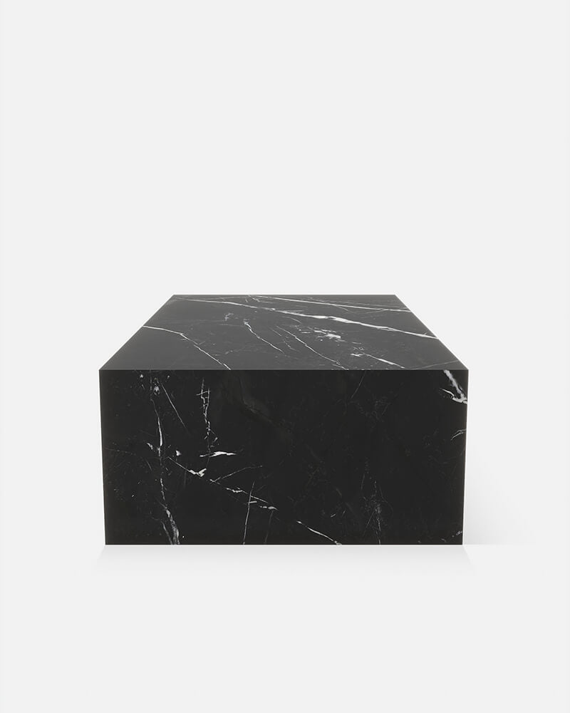 Nero Margiua Marble Rectangle Plinth Coffee Table