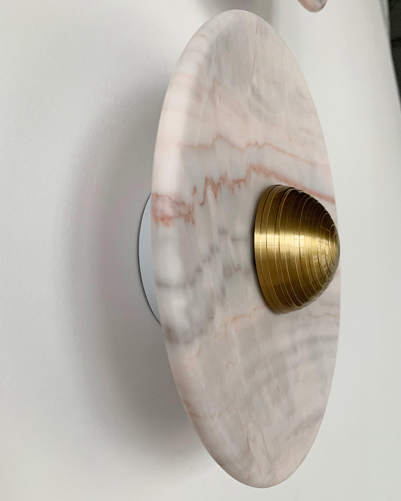 Aurora - Pink Marble Wall Lamp 2 Pcs