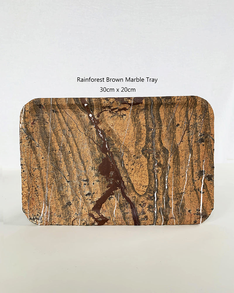 Rainforest Brown Marble Tray