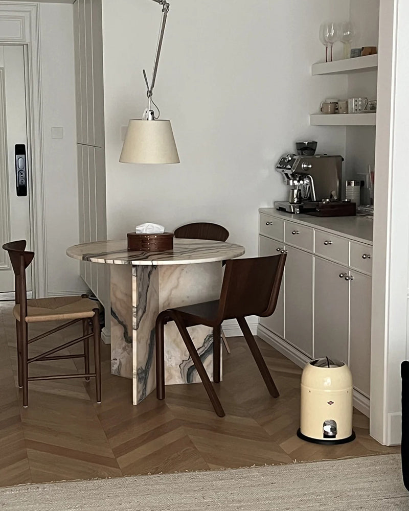 Rosso Portugal Marble Zephyr Dining Table