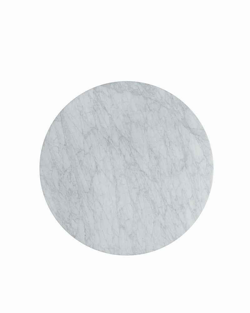 Round Carrara Dining Table with Petal Base
