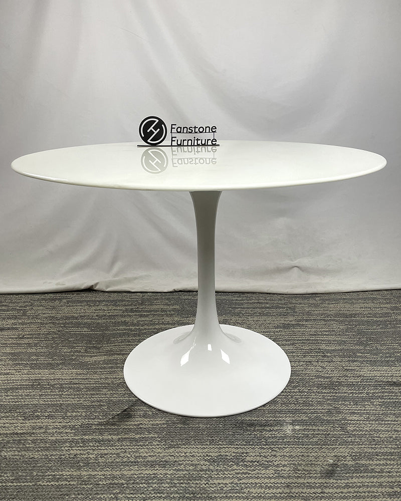 White Jade Marble Tulip Dining Table