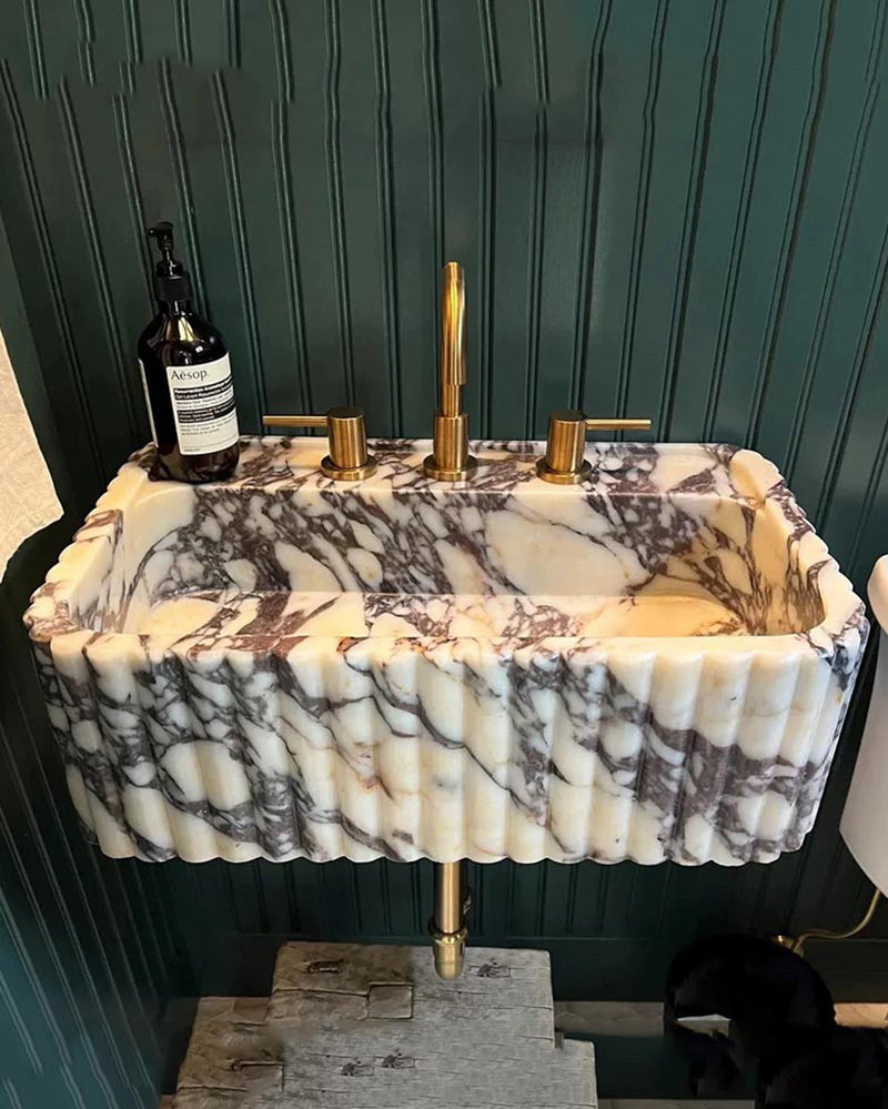 Marble Vessel Sink: A Sculptural Statement for Luxury Bathrooms