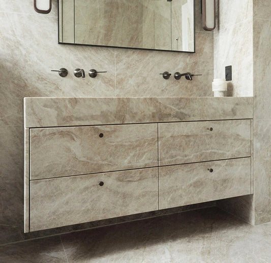 The Timeless Elegance of White Kitchen Cabinets with Marble Countertops