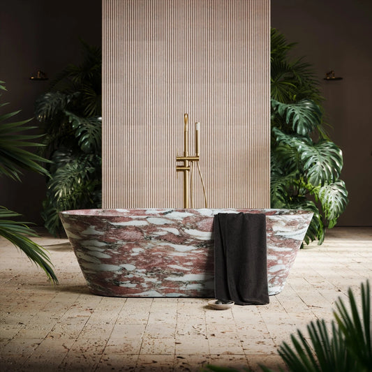 Norwegian Rose  Marble Bathtub | Marble Bathtub |Alcove Bathtubs
