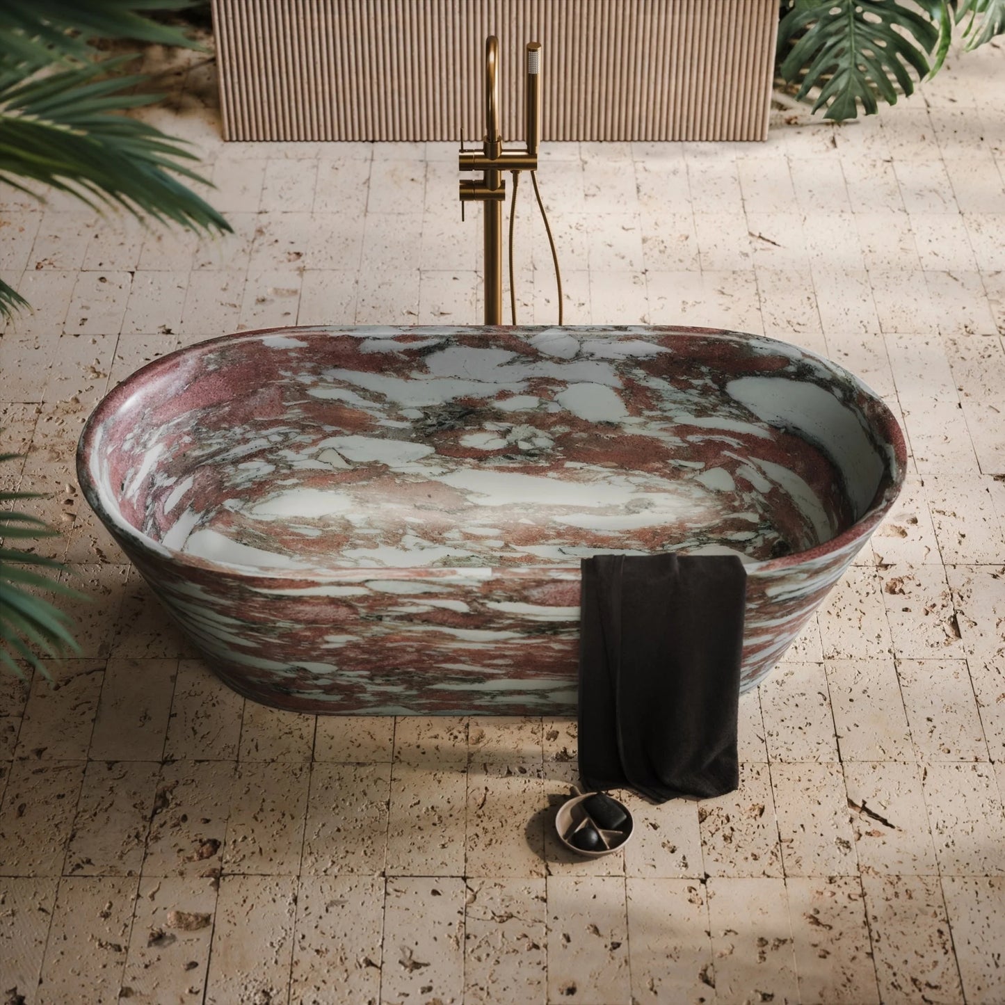 Norwegian Rose  Marble Bathtub | Marble Bathtub |Alcove Bathtubs