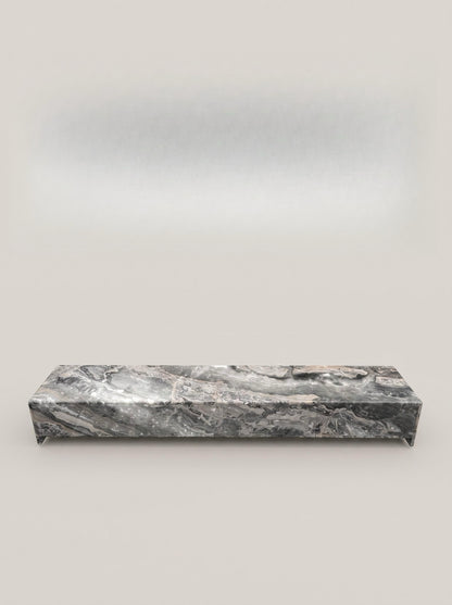 Arabescato Orobico Marble TV Console with Integrated Drawer & Four-Compartment Hidden Storage 250cm