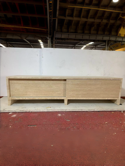 Travertine Media Console | Travertine Tv Stand | Marble Television Stand