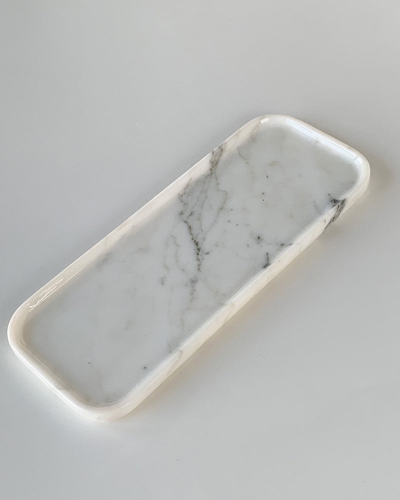 Natural Marble Polished Rectangle Tray
