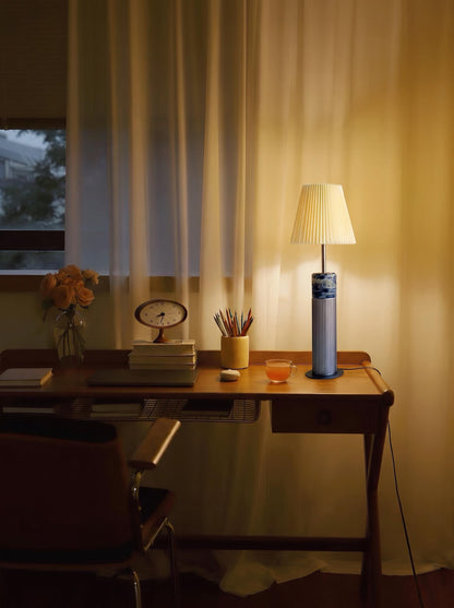 Natural Marble Petal Base Bedside Lamp