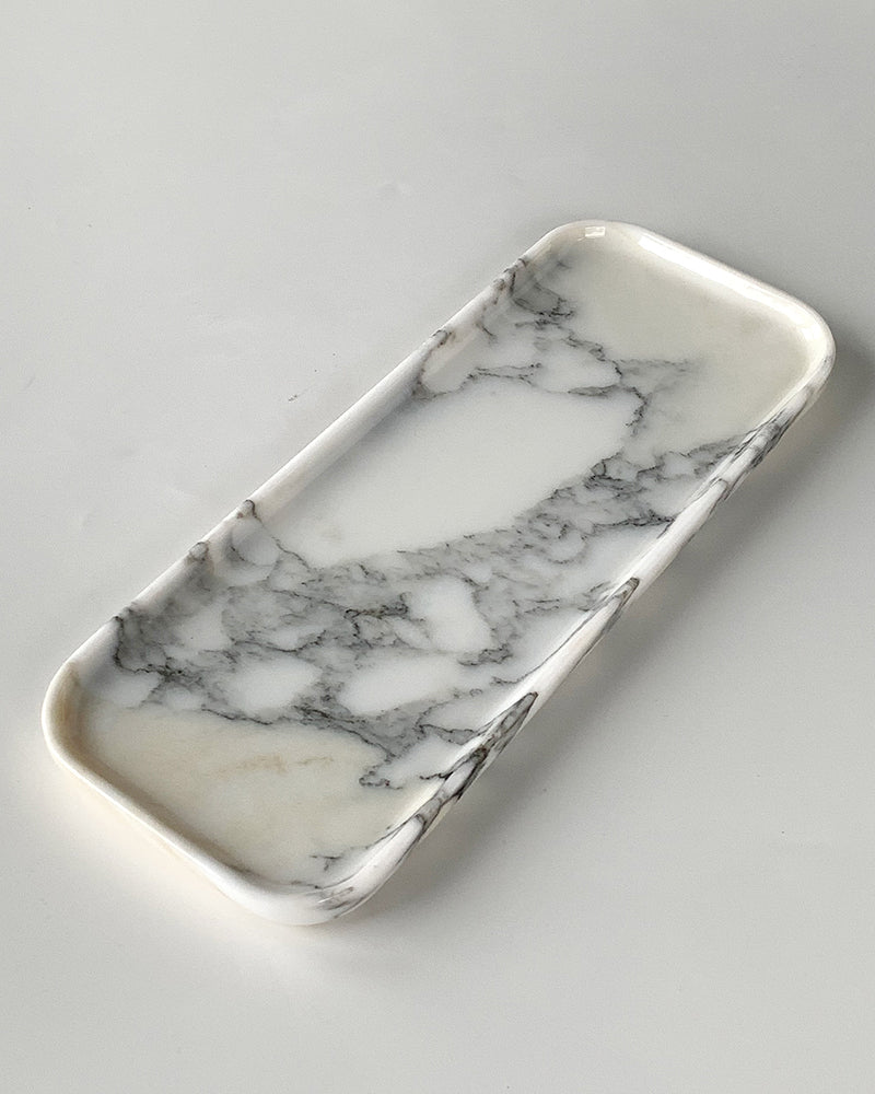 Natural Marble Polished Rectangle Tray
