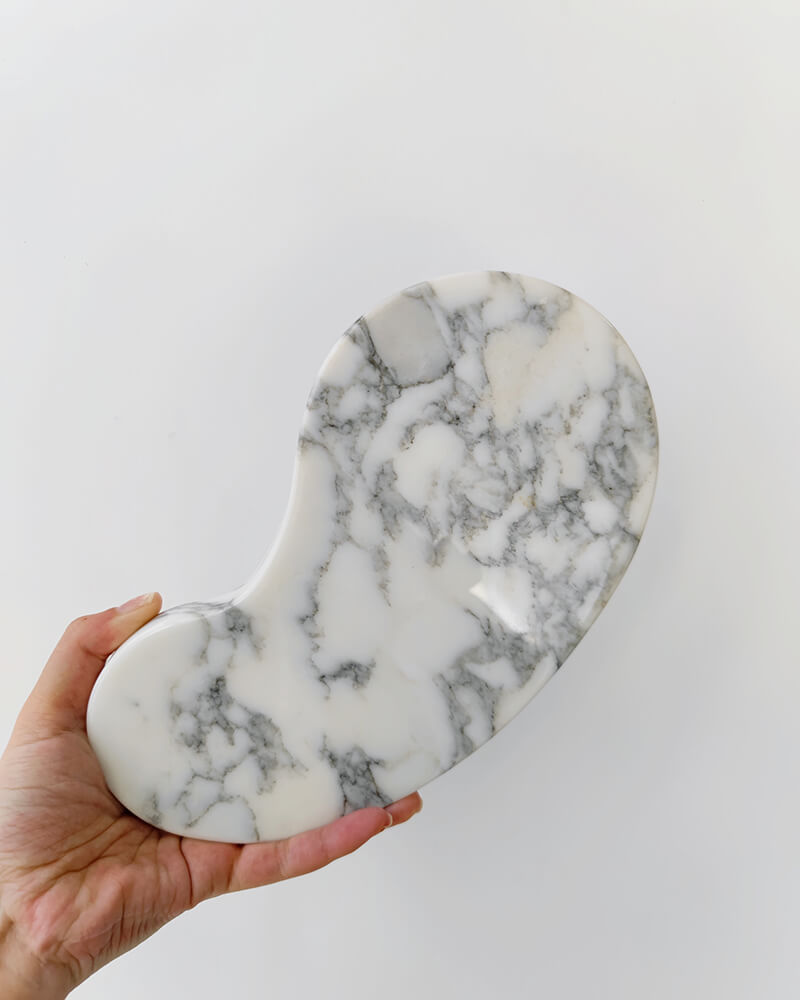 Natural Marble Cashew Tray