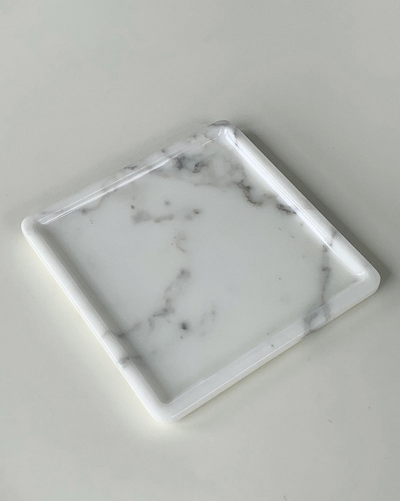 Arabescato Polish Marble Tray