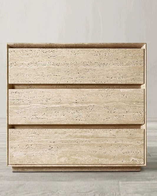 Natural Beige Travertine Multi-layer Storage Cabinet
