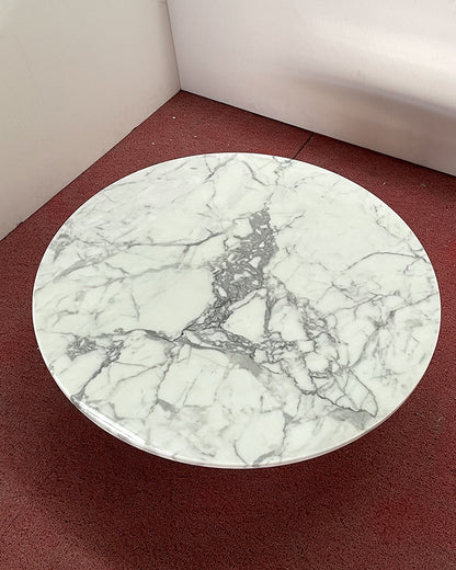 Bianco Statuario Venato Round Coffee Table