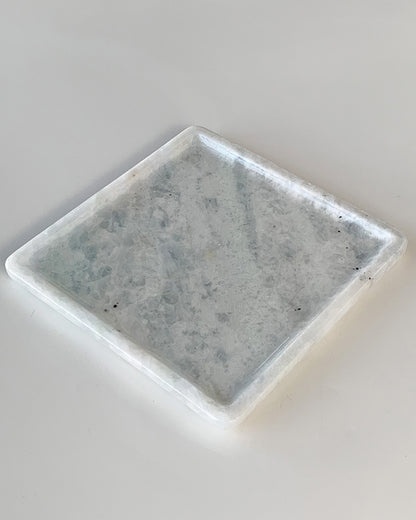 Blue Crystal Square Tray