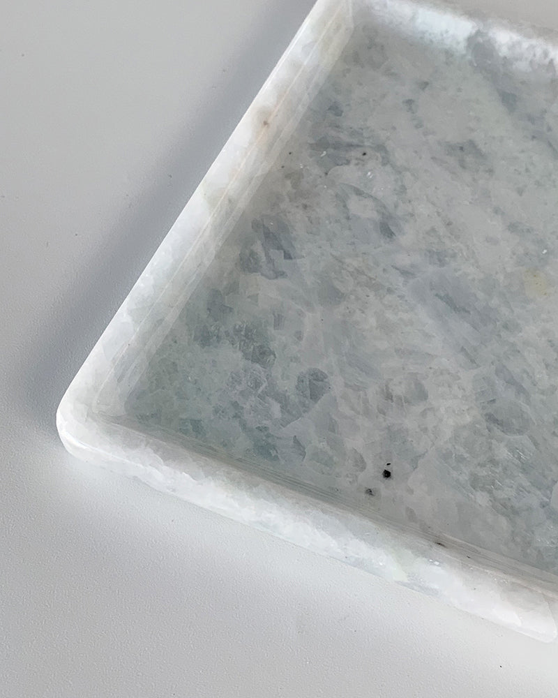 Blue Crystal Square Tray