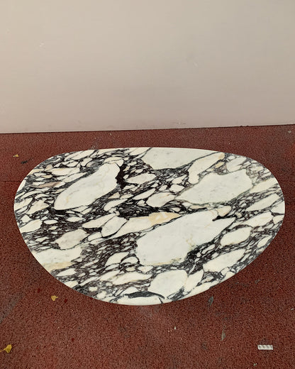 Calacatta Viola Marble Matte Organic Egg Coffee Table