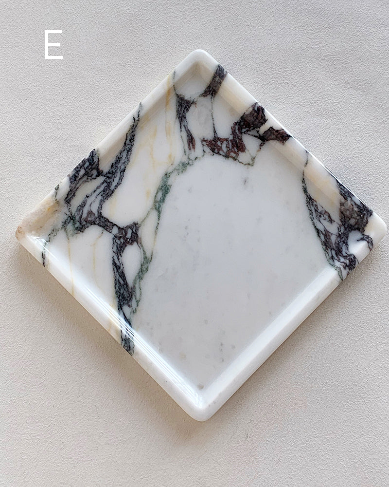 Calacatta Viola Polished Square Tray