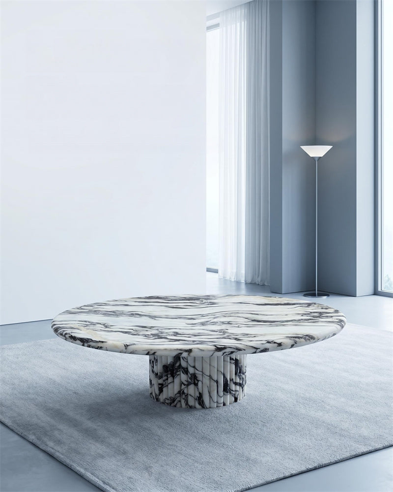 Natural Calacatta Viola Petal Base Coffee Table
