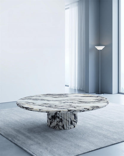 Natural Calacatta Viola Petal Base Coffee Table