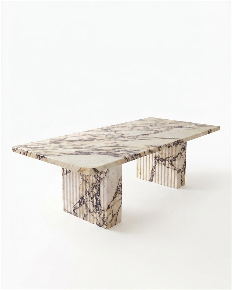 Natural Marble Calacatta Viola Rectangle Dining Table