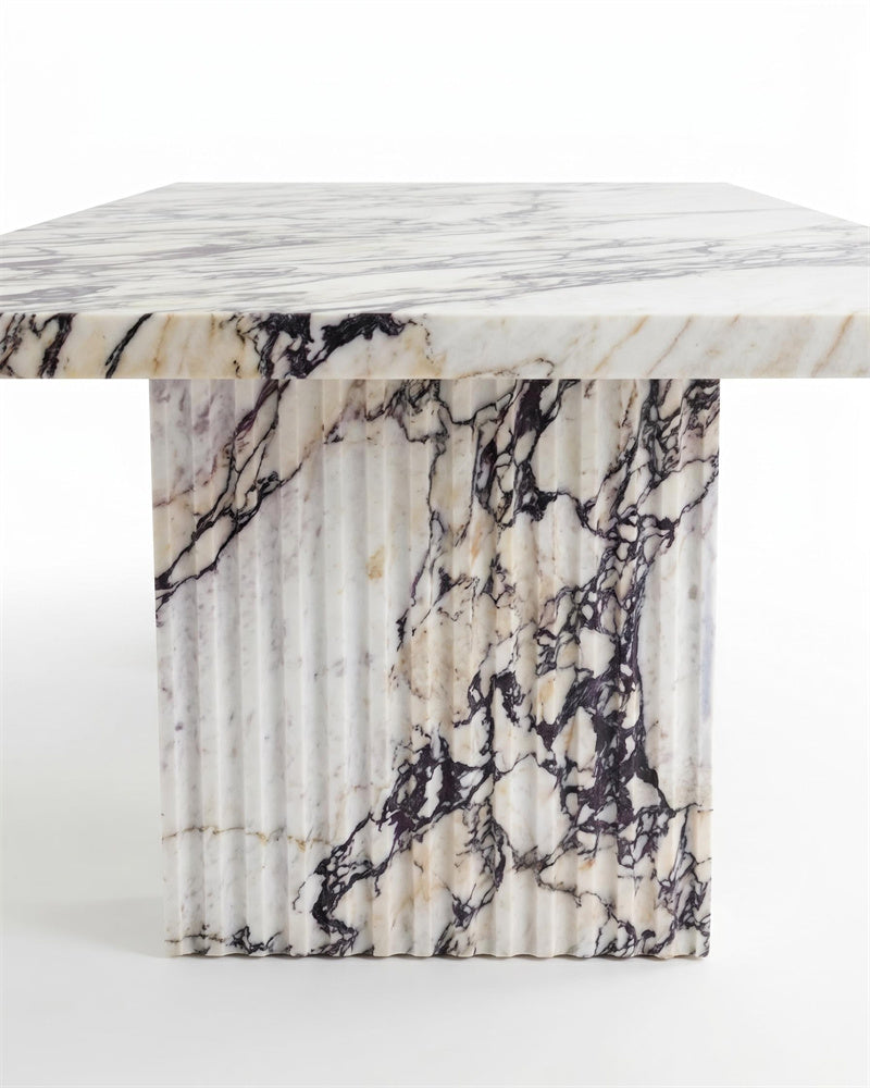Natural Marble Calacatta Viola Rectangle Dining Table