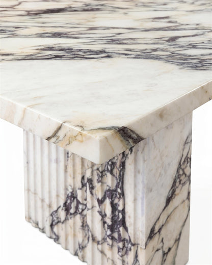 Natural Marble Calacatta Viola Rectangle Dining Table