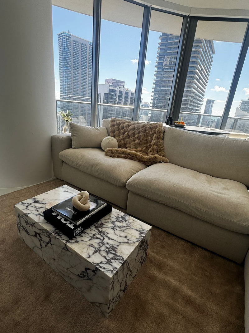 Calacatta Viola Plinth Coffee Table