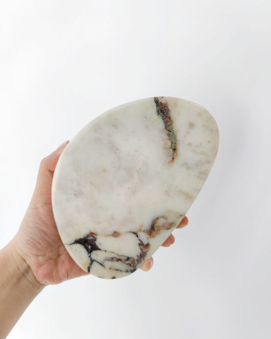 Natural Marble Organic Egg Shape Coaster