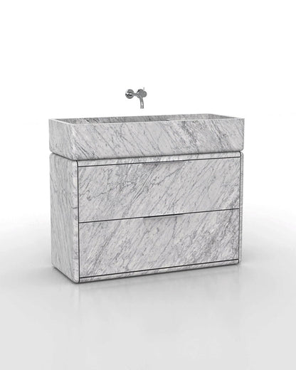 Natural Stone Bathroom Vanity Sink  - Multiple Drawers