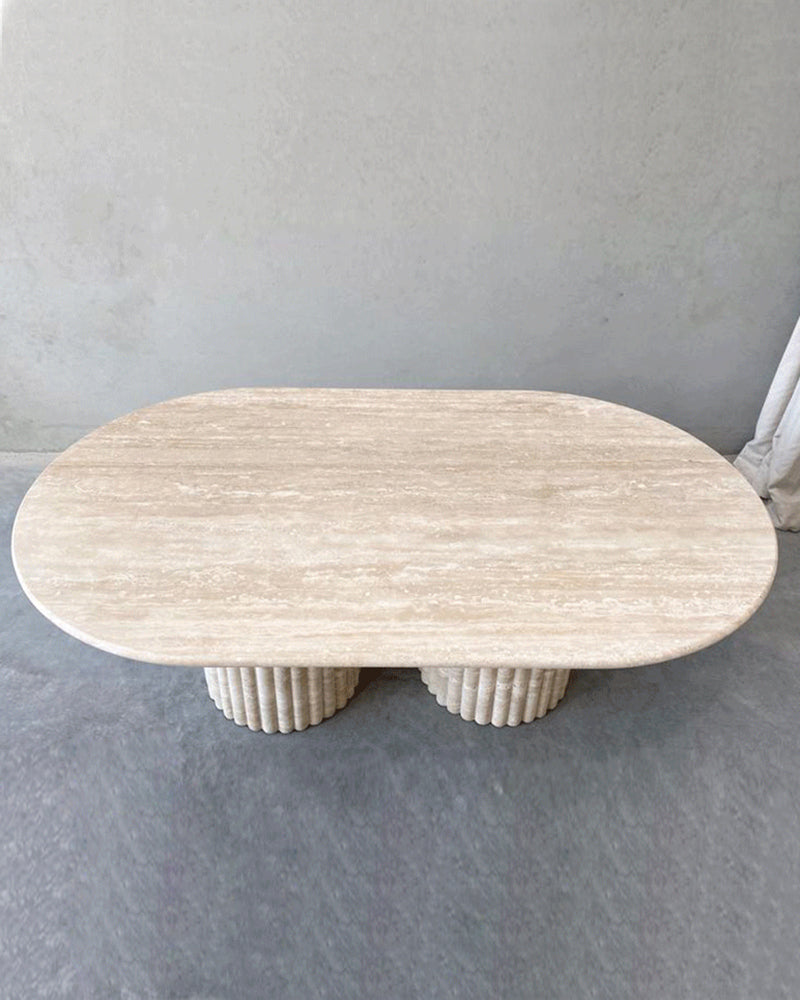 Beige Travertine Coffee table