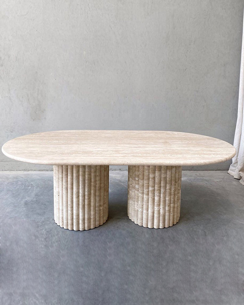 Beige Travertine Coffee table