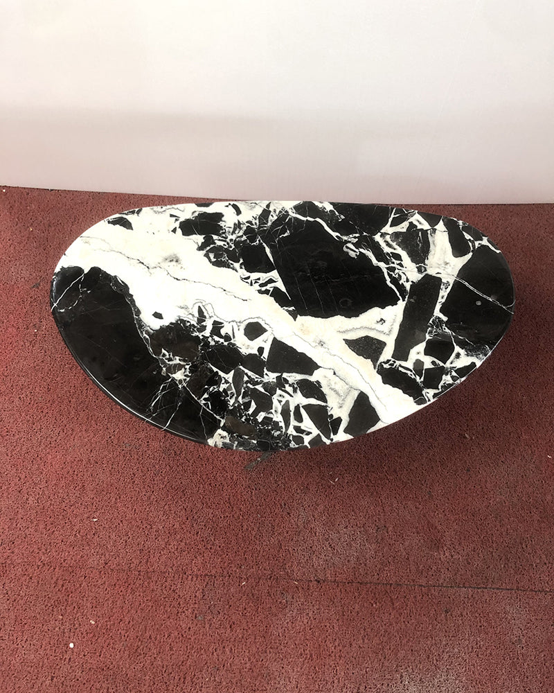 Grand Antique Marble Organic Egg Shape Coffee Table