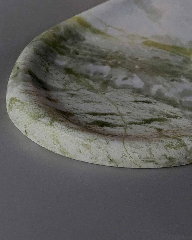 Green Forest Marble  Irregular Tray