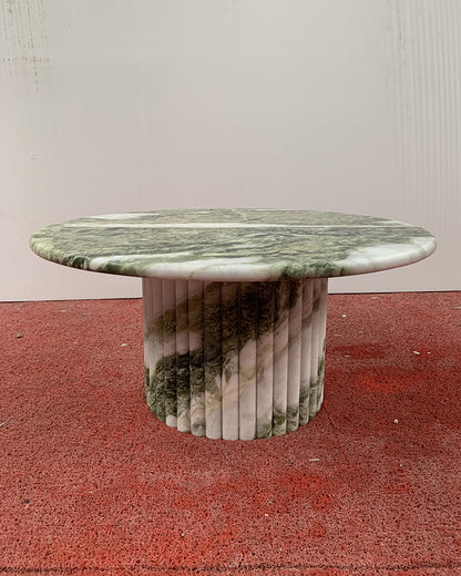 Natural Green Forest Marble Petal Base Coffee Table