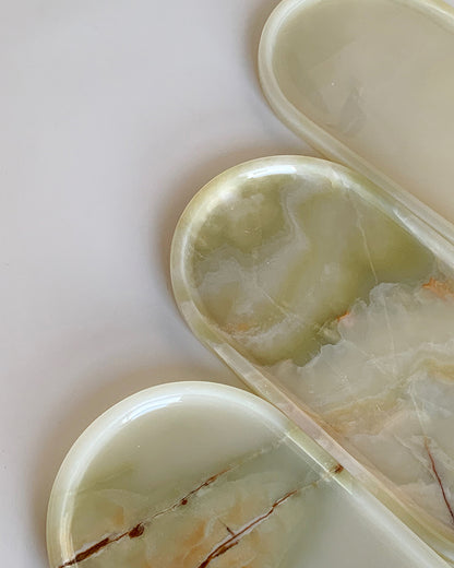 Natural Green Onyx Marble Tray