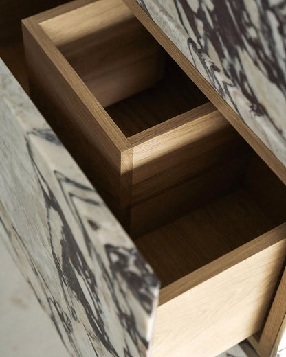 Italy Calacatta Viola Vanity Sink & Unit – Multiple Drawers