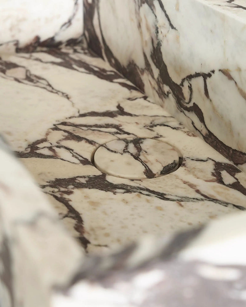 Italy Calacatta Viola Vanity Sink & Unit – Multiple Drawers