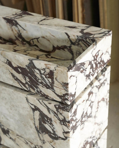 Italy Calacatta Viola Vanity Sink & Unit – Multiple Drawers