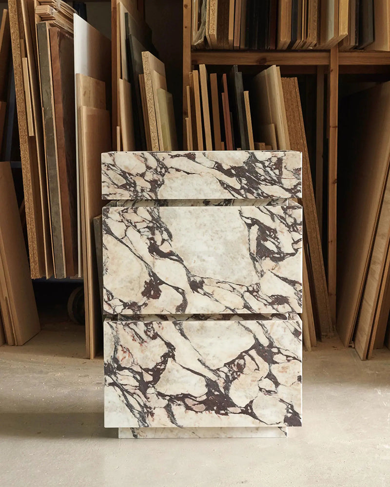 Italy Calacatta Viola Vanity Sink & Unit – Multiple Drawers