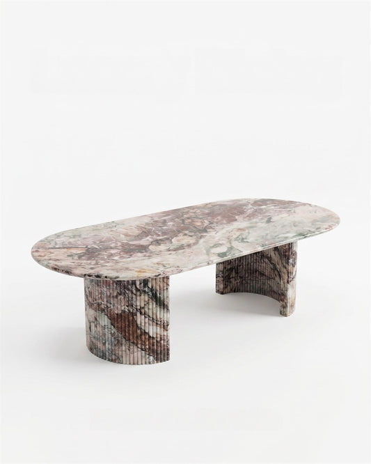 Les Quatre Saisons Marble Petal Base Dining Table
