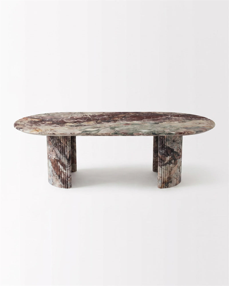 Les Quatre Saisons Marble Petal Base Dining Table