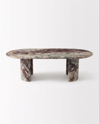 Les Quatre Saisons Marble Petal Base Dining Table