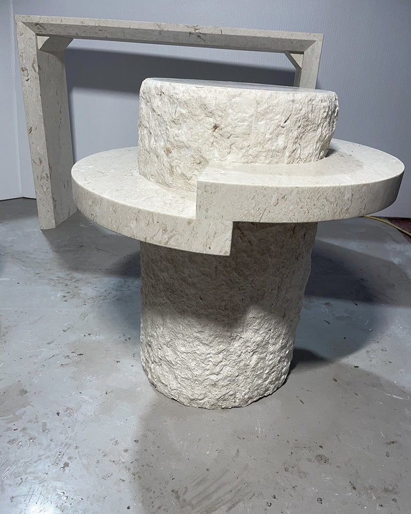 Limestone Creative Side Table