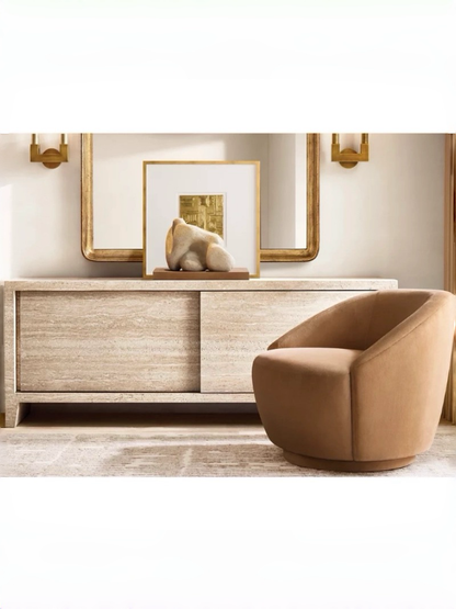 Travertine Media Console | Travertine Tv Stand | Marble Television Stand